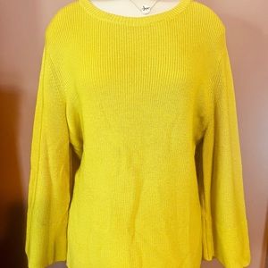 Canary Yellow Eileen Fisher Sweater!